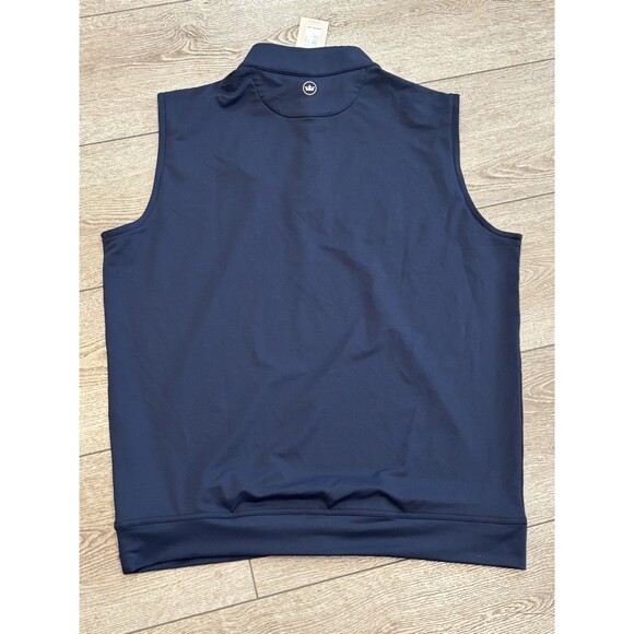 Peter Millar Crown Sport Stretch 1/4 Zip Vest Navy Blue Mens Large NWT Golf - Picture 7 of 7